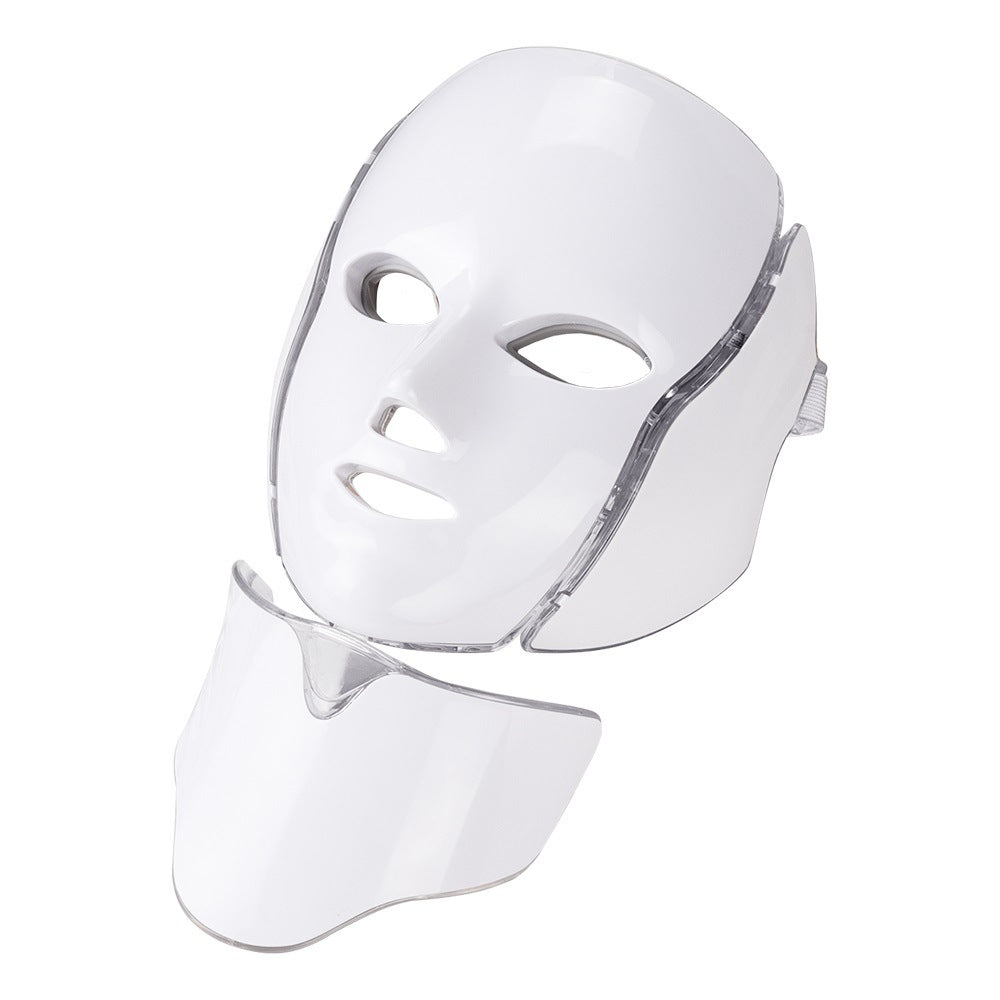 Facial mask and Neck mask; Skin Rejuvenation Beauty Apparatus with 7 color LED