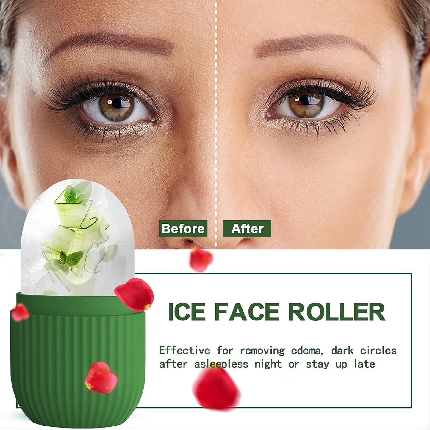 Ice Roller for Face and Eye Silicone Ice Mold for Face Care